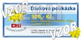 Dárková poukázka v hodnotě 500,-Kč