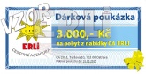 Dárková poukázka v hodnotě 3000,-Kč