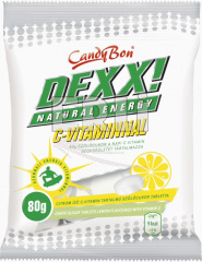 Hroznový cukr citron s vitamínem C DEXX 80g